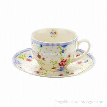Ceramic Cup and Saucer, Various Styles and Designs are Available